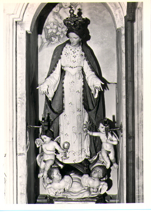 Madonna Immacolata e angeli (gruppo scultoreo) - bottega napoletana (primo quarto sec. XIX)
