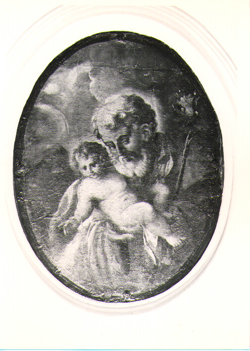 San Giuseppe e Gesù Bambino (dipinto) di Conversi Giovanni Battista (attribuito) (primo quarto sec. XVIII)