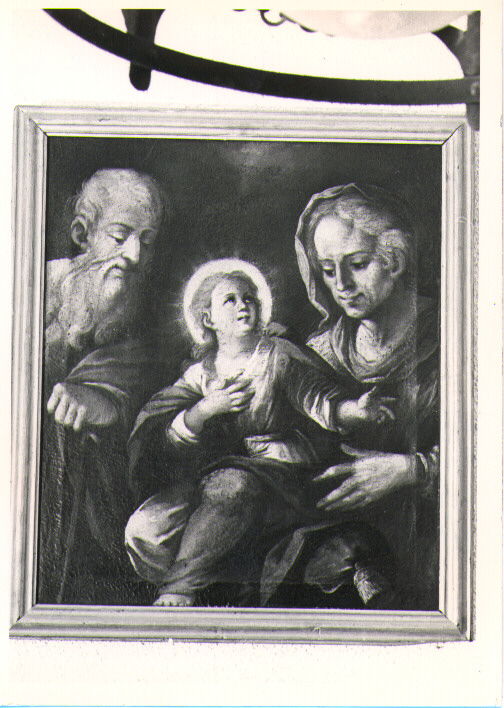 Maria Vergine bambina con Sant'Anna e San Gioacchino (dipinto) di Conversi Giovanni Battista (attribuito) (primo quarto sec. XVIII)