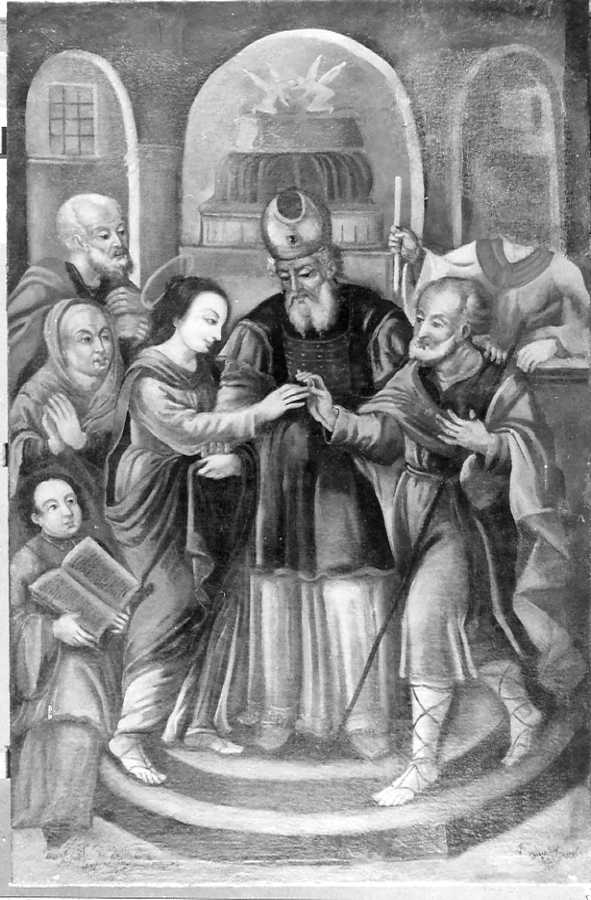 Sposalizio di Maria Vergine (dipinto) - ambito lucano (ultimo quarto sec. XVII)