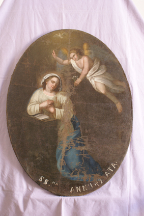 Annunciazione (dipinto) di Donadio G (attribuito) (primo quarto sec. XIX)
