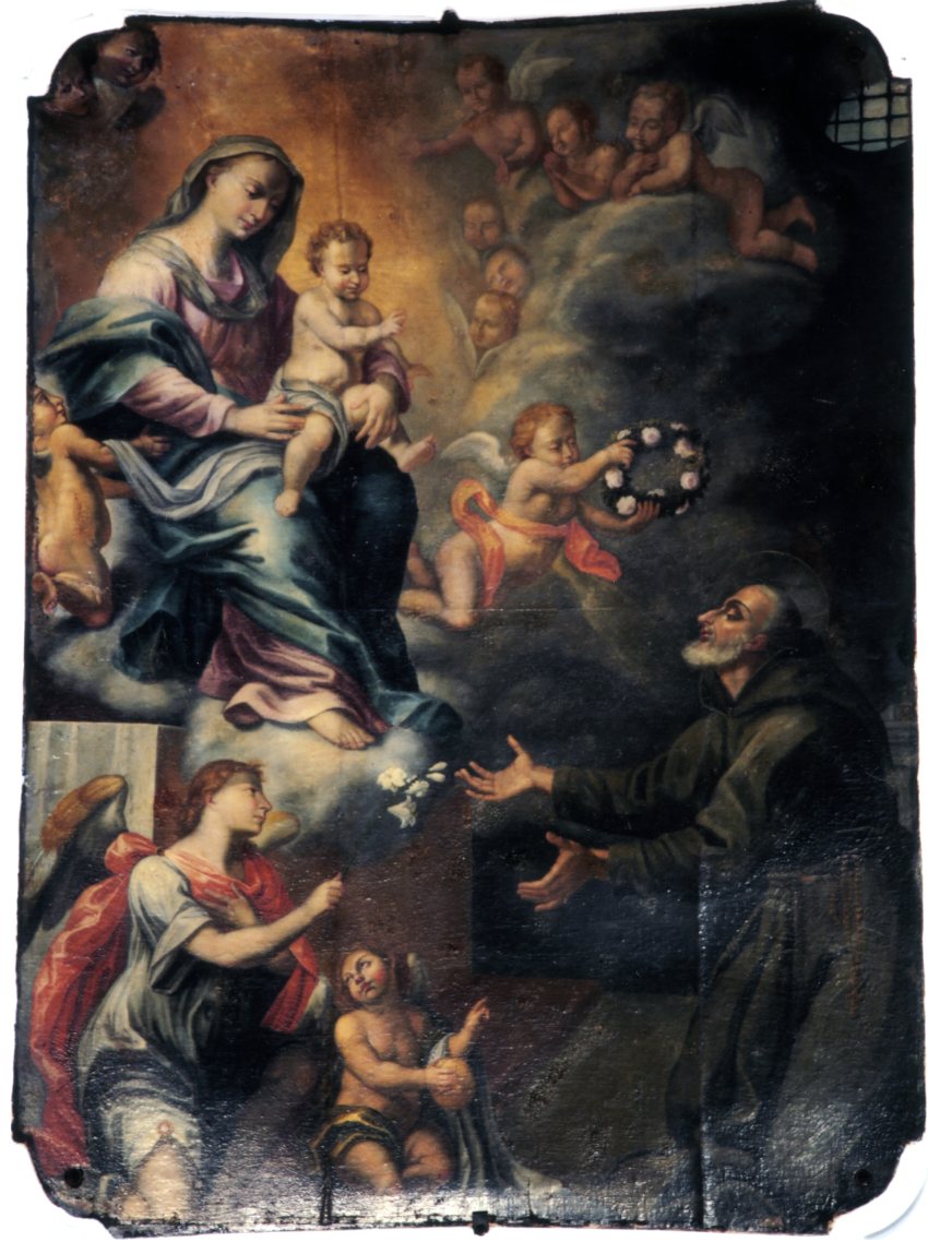 Visione di San Felice da Cantalice (dipinto) di Vincenzo Fato (attribuito) (prima metà sec. XVIII)