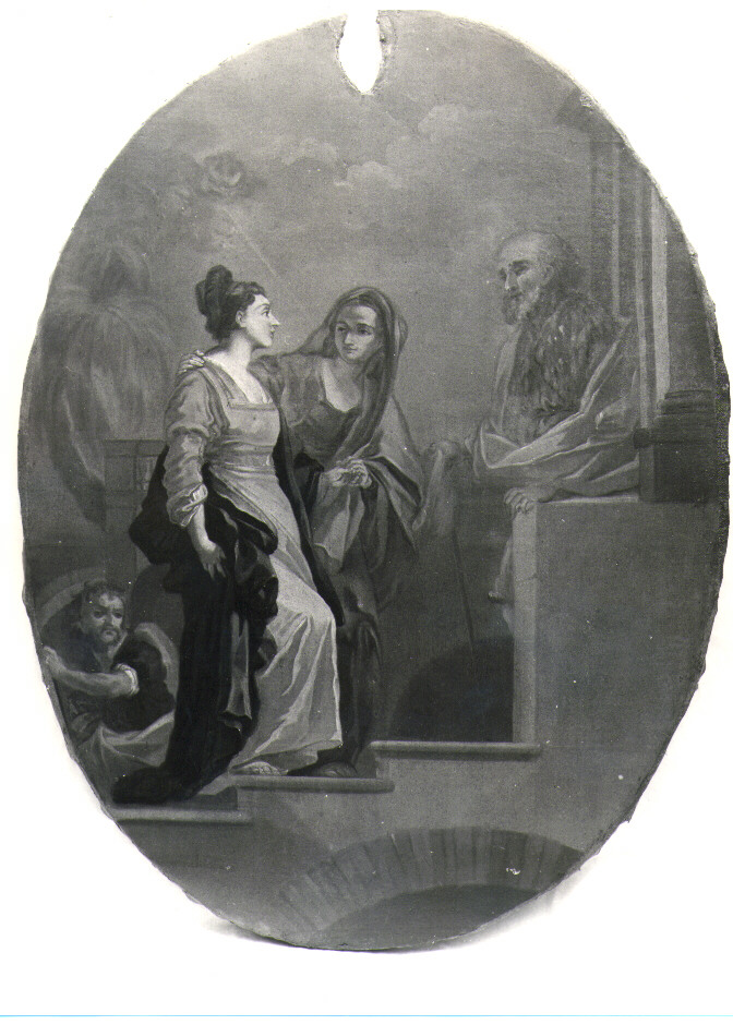 Visitazione (dipinto) di Mangieri Feliciano (attribuito) (inizio sec. XIX)