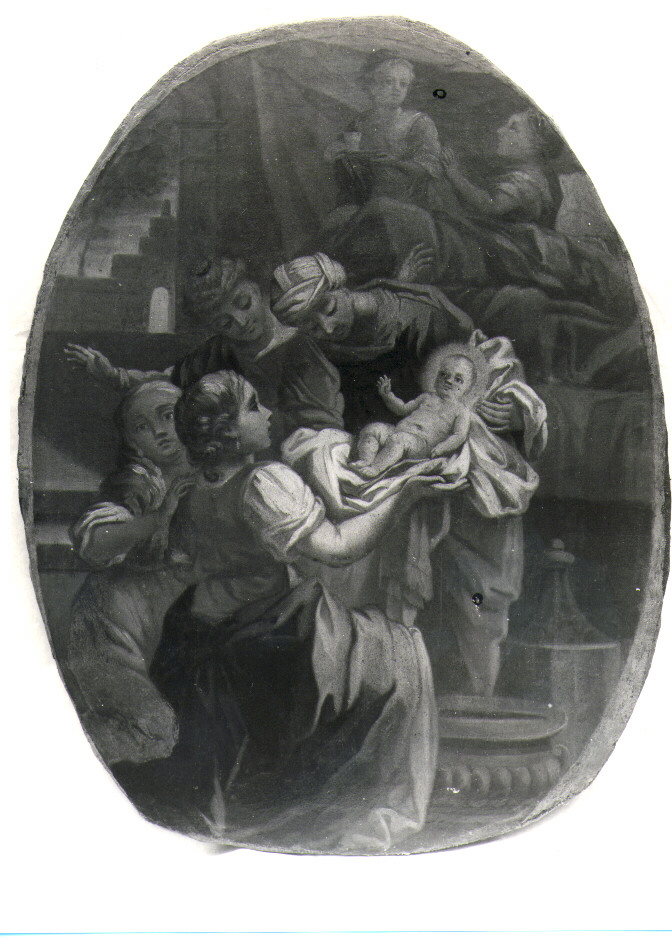 Nascita di Maria Vergine (dipinto) di Mangieri Feliciano (attribuito) (inizio sec. XIX)