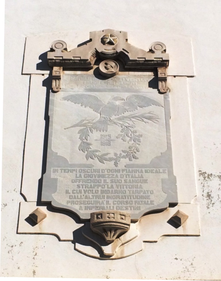 Allegoria della Vittoria come aquila (lapide commemorativa ai caduti) - ambito lucano (prima metà XX sec)