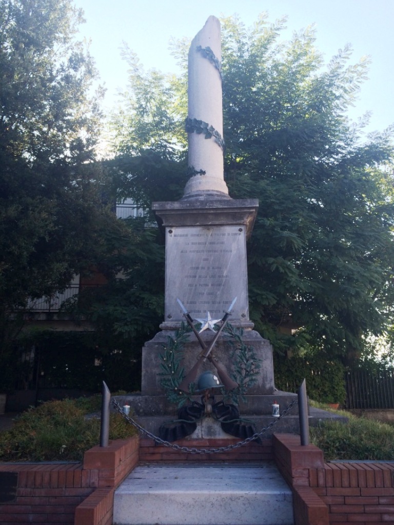 monumento ai caduti - a colonna spezzata - ambito lucano (prima metà XX sec)