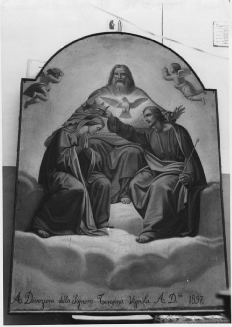 Incoronazione della Vergine (dipinto) - ambito Italia meridionale (fine sec. XIX)