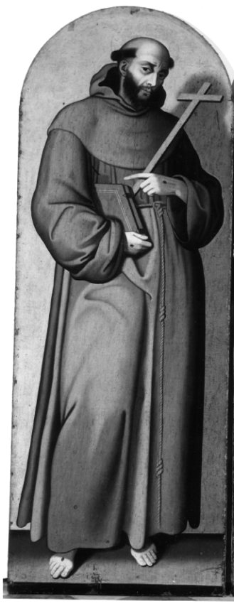 San Francesco d'Assisi (dipinto) di Stabile Antonio (attribuito), Stabile Costantino (attribuito) - ambito Italia meridionale (ultimo quarto XVI)