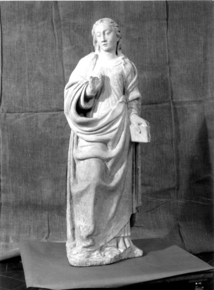 Maria Vergine in preghiera (scultura, opera isolata) - bottega Italia meridionale (sec. XVI)