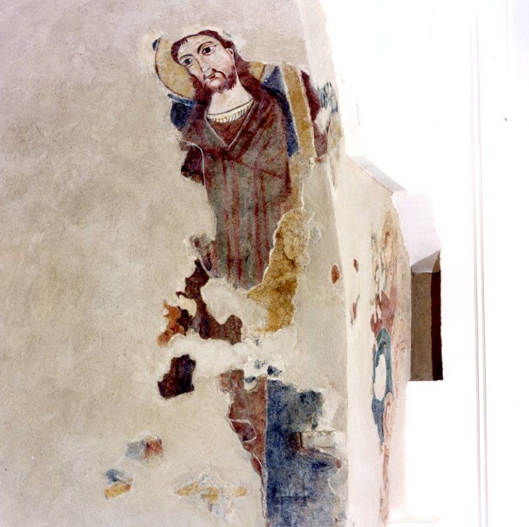 Deesis, S. Giovanni Battista (dipinto - dipinto murale, elemento d'insieme) - ambito Italia meridionale (prima metà sec. XIV)