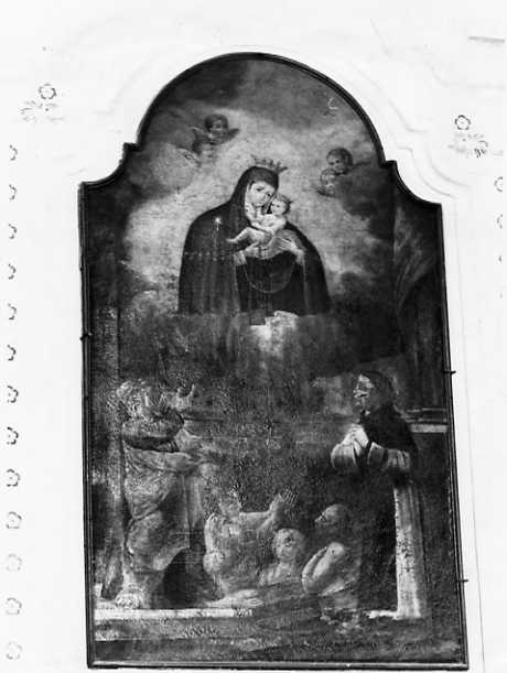 Madonna in Gloria e Santi (dipinto) di Dell'Osso (attribuito) - ambito lucano (sec. XIX)