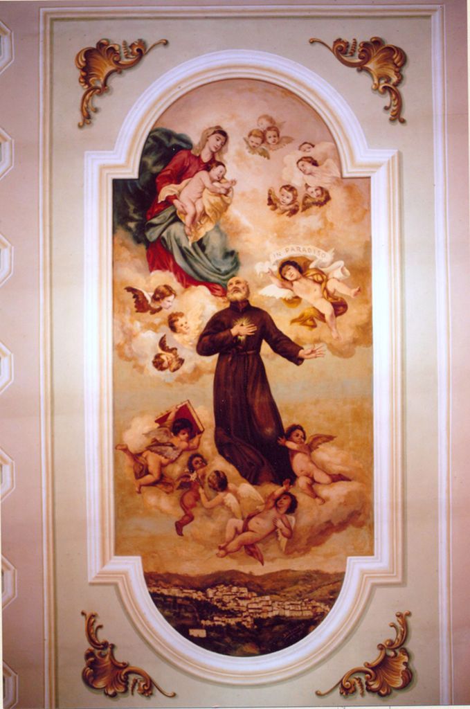 Gloria di Sant'Andrea Avellino (dipinto) di Paradiso Sebastiano - ambito Italia meridionale (terzo quarto sec. XX)