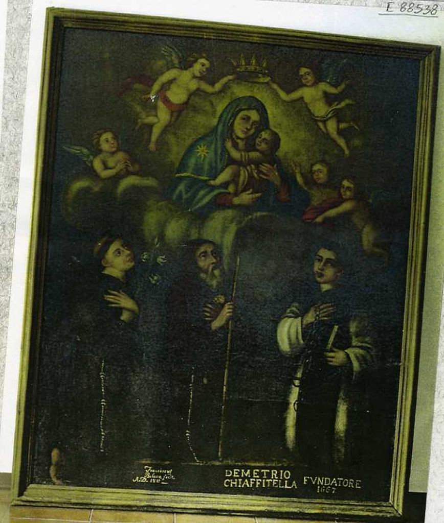 Madonna con Bambino e Sant'Antonio da Padova, San Francesco di Paola e San Leonardo (dipinto) di Bilotta Francesco (primo quarto sec XIX)