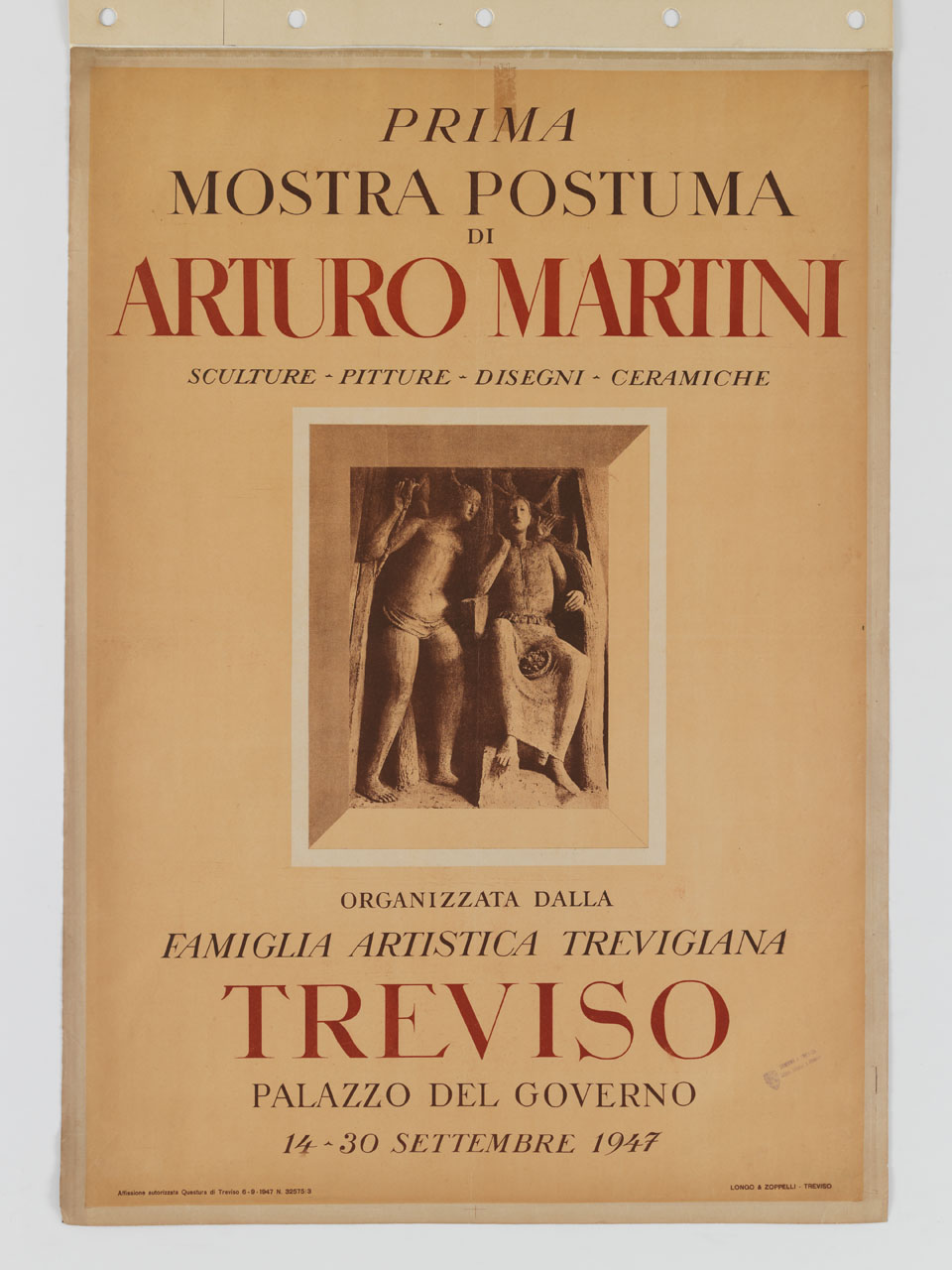 Annunciazione di Arturo Martini (manifesto) - ambito italiano (sec. XX)