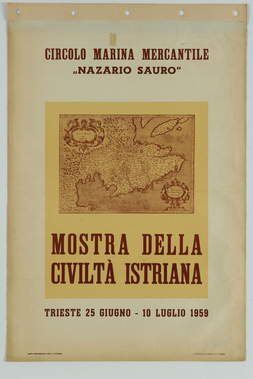 carta topografica Istria olim Iapidia di Giovanni Antonio Magini (manifesto) - ambito italiano (sec. XX)