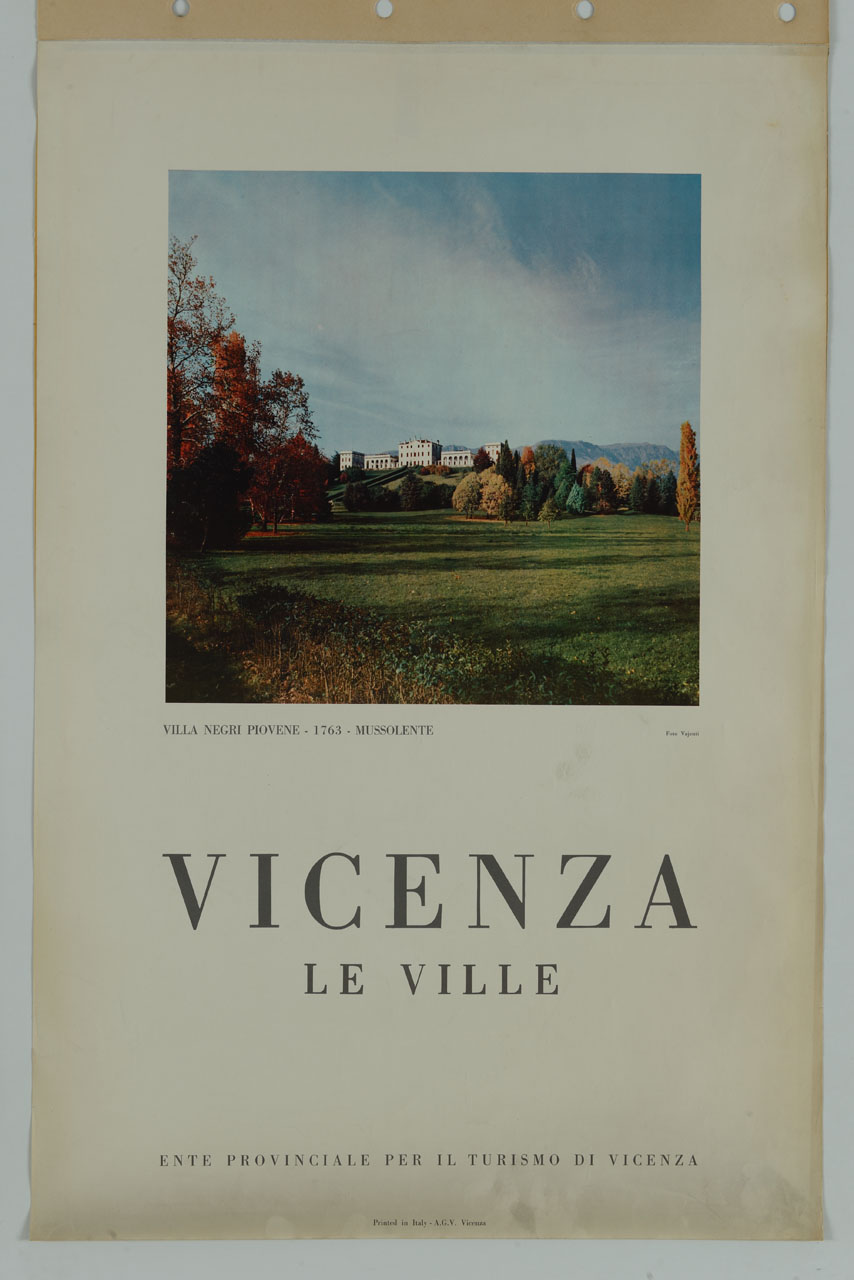 parco e Villa Negri Piovene a Mussolente (manifesto) - ambito italiano (sec. XX)