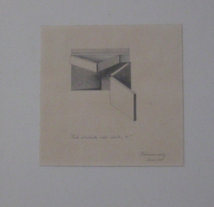 Boite articolata viola-celeste, 81, soggetto assente (disegno) di Blumenweig Ines (XX)