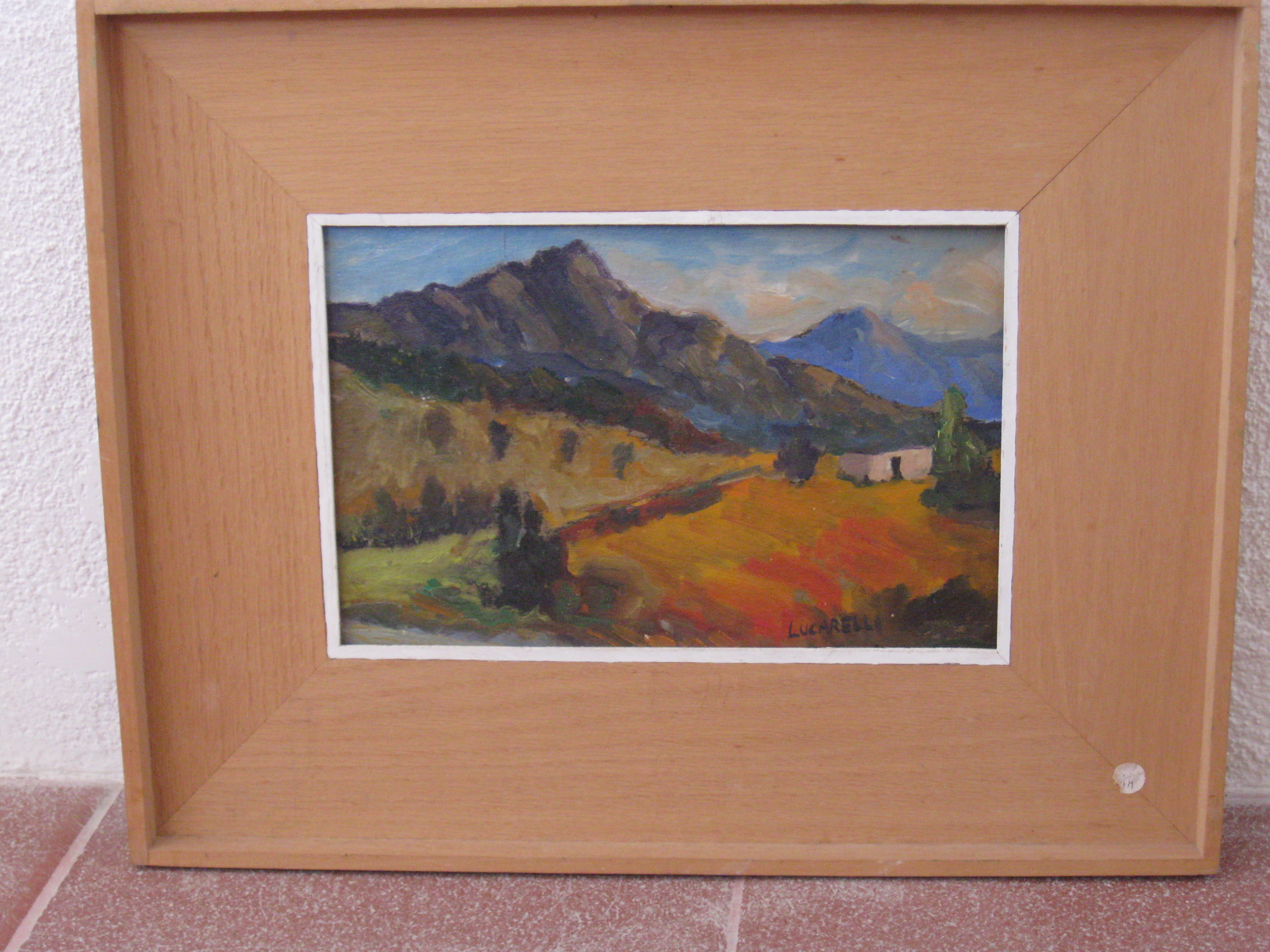 Campagna a solanas e monte casteddu, veduta di campagna (dipinto)