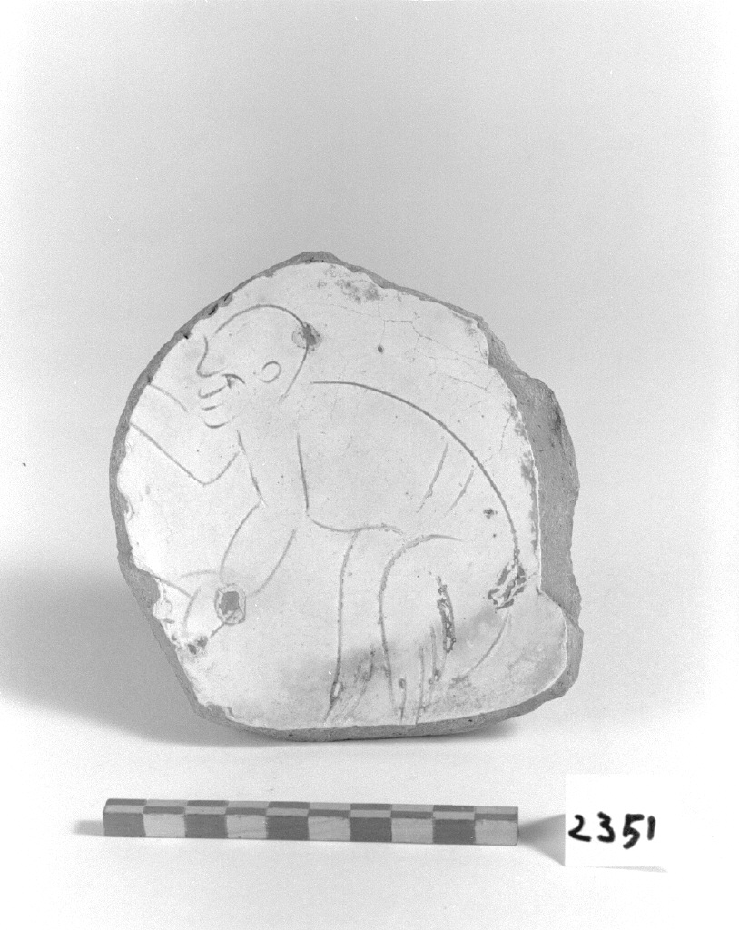 Satana (piatto, frammento) - produzione veneziana (secc. XVI/ XVII)