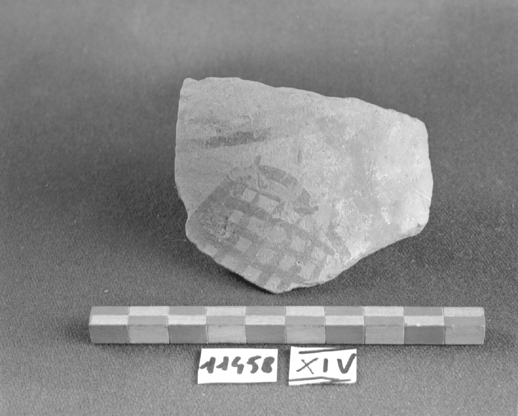 motivo decorativo (boccale, frammento) - produzione veneziana (secc. XIII/ XIV)