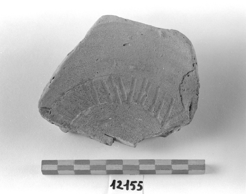 motivo decorativo (scodella, frammento) - produzione veneziana (secc. XII/ XIII)