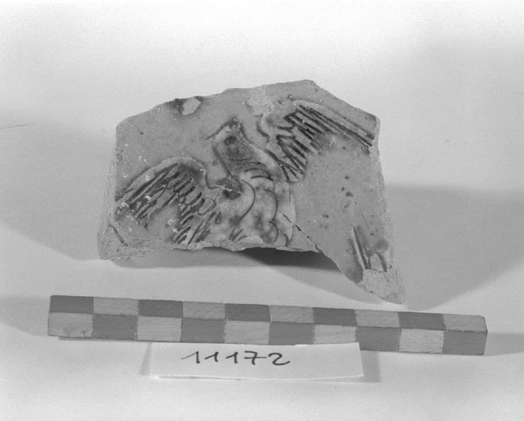 animali (piatto, frammento) - produzione veneziana (prima metà sec. XVI)