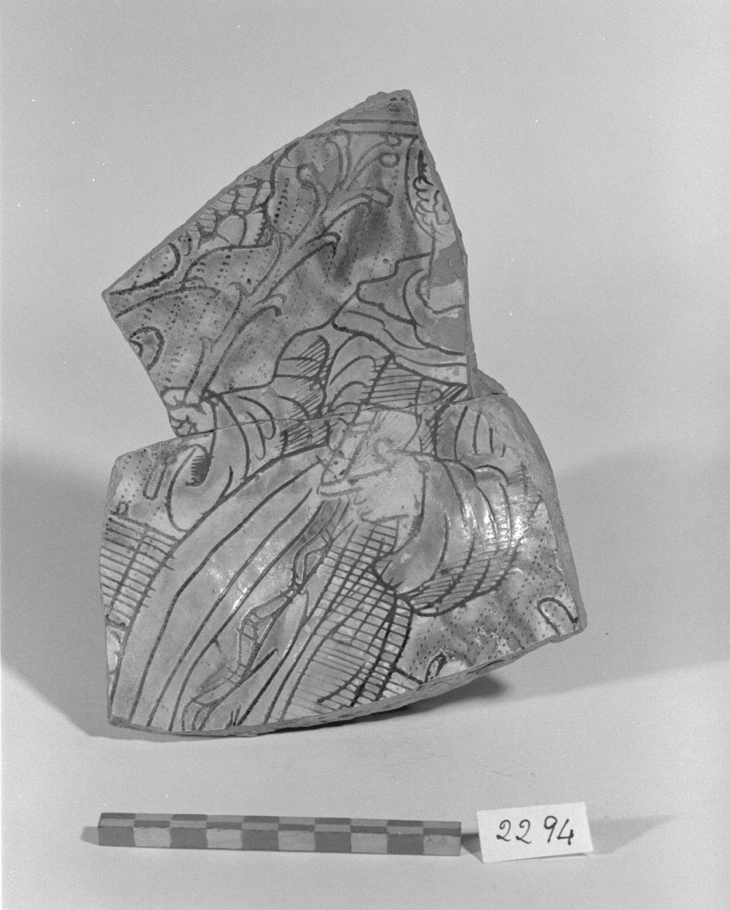 Santo (bacino, frammento) - produzione veneziana (prima metà sec. XVI)