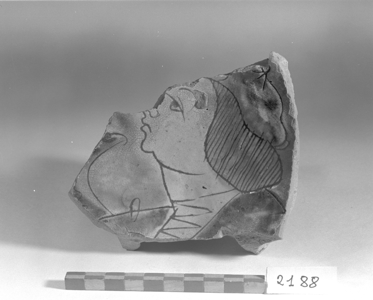 figura maschile (bacino, frammento) - produzione veneziana (prima metà sec. XVI)