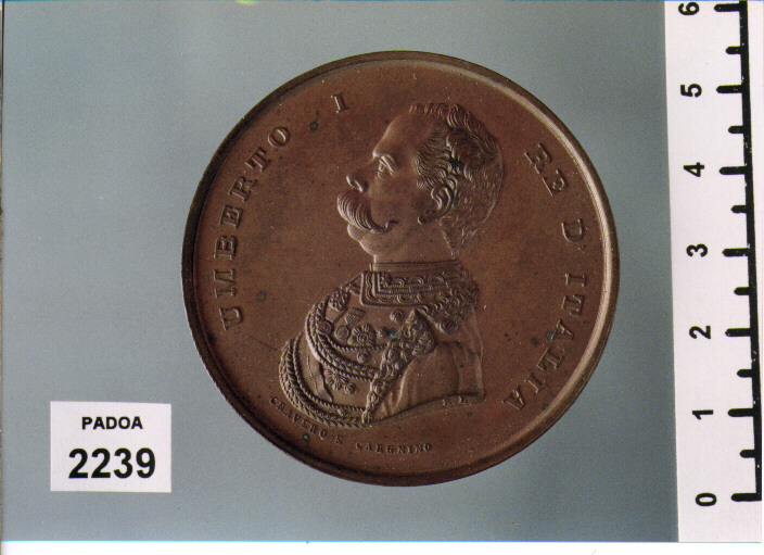 MEDAGLIA di CRAVERO, CARGNINO, E. L (SEC. XIX D.C)