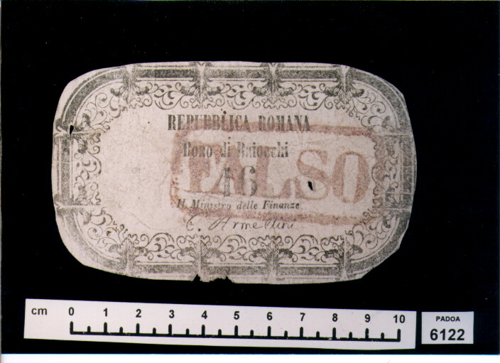 FALSO DI BUONO DI BAIOCCHI 16 (SEC. XIX D.C)