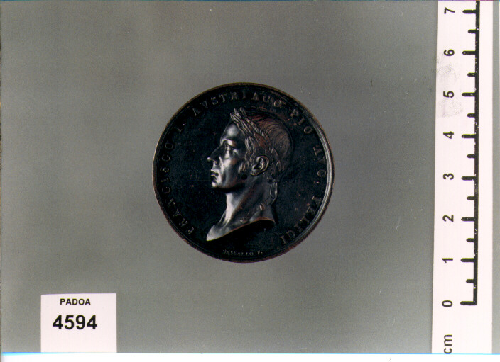 MEDAGLIA di Manfredini Luigi, VASSALLO HIERONYMVS (SEC. XIX D.C)