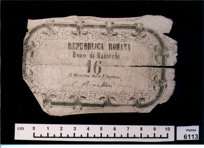 FALSO DI BUONO DI BAIOCCHI 16 (SEC. XIX D.C)