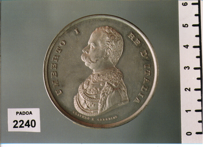 MEDAGLIA di CRAVERO, CARGNINO, E. L (SEC. XIX D.C)