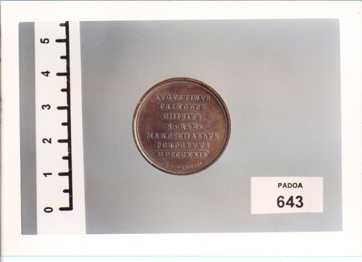 MEDAGLIA di GENNARI L (SEC. XIX D.C)