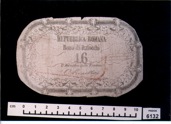 FALSO DI BUONO DI BAIOCCHI 16 (SEC. XIX D.C)