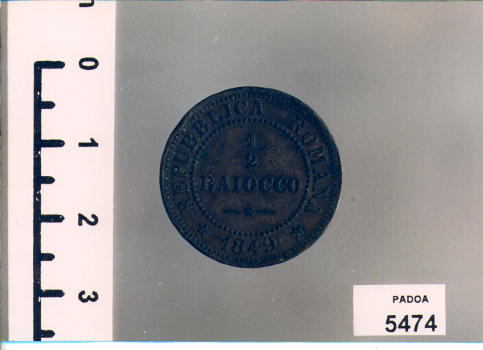 BAIOCCO 1/2 di CERBARA NICCOLO' (SEC. XIX D.C)