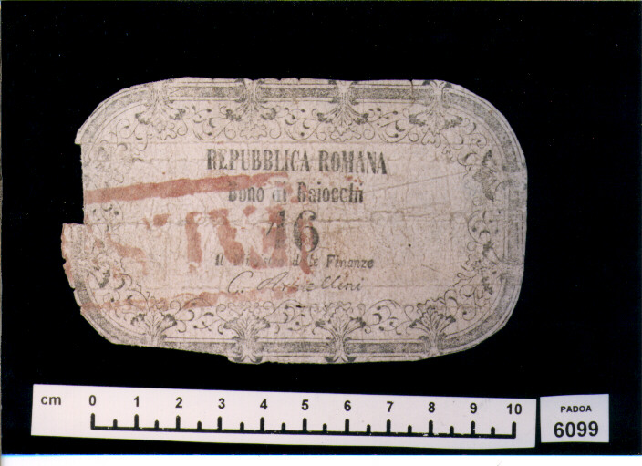 FALSO DI BUONO DI BAIOCCHI 16 (SEC. XIX D.C)