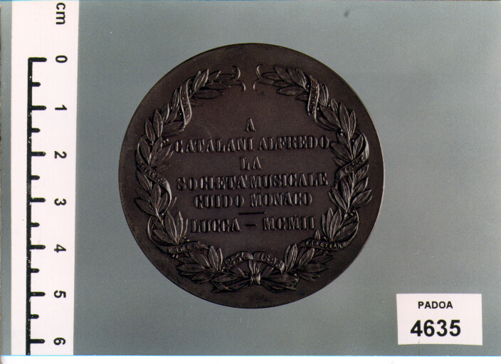 MEDAGLIA di FARNESI ADOLFO DI NICOLA (SEC. XX D.C)