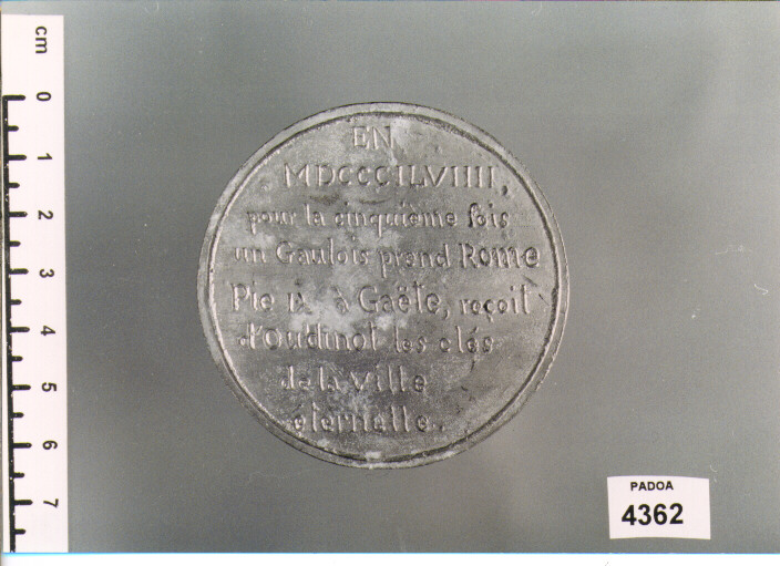 MEDAGLIA (SEC. XIX D.C)