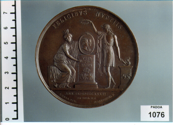 MEDAGLIA di DE ROSA M.P, REGA FILIPPO, LAUDICINA M (SEC. XIX D.C)
