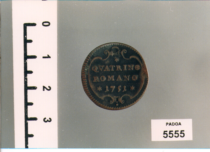 QUATTRINO ROMANO (SEC. XVIII D.C)