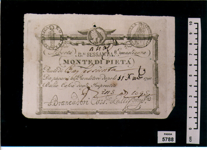 CEDOLINA DA BAIOCCHI 60 (SEC. XVIII D.C)