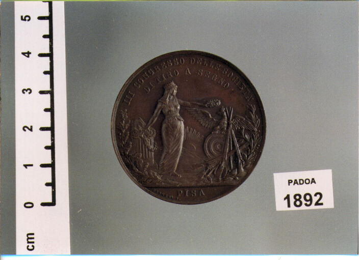 MEDAGLIA di FARNESI ADOLFO DI NICOLA (SEC. XIX D.C)