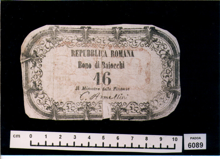 FALSO DI BUONO DI BAIOCCHI 16 (SEC. XIX D.C)