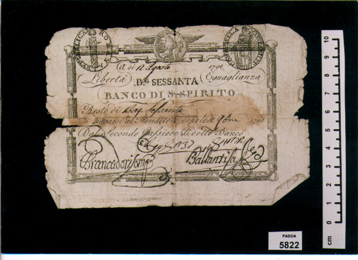 CEDOLINA DA BAIOCCHI 60 (SEC. XVIII D.C)