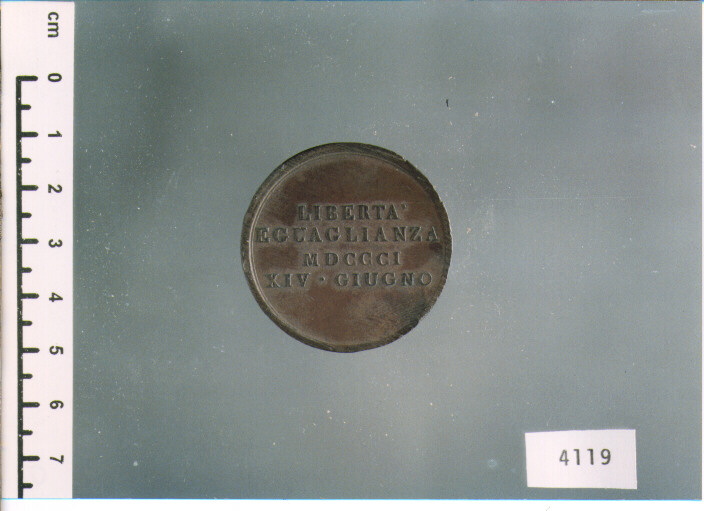 MEDAGLIA (SEC. XIX D.C)