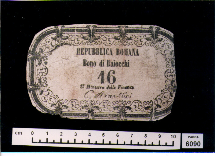 FALSO DI BUONO DI BAIOCCHI 16 (SEC. XIX D.C)