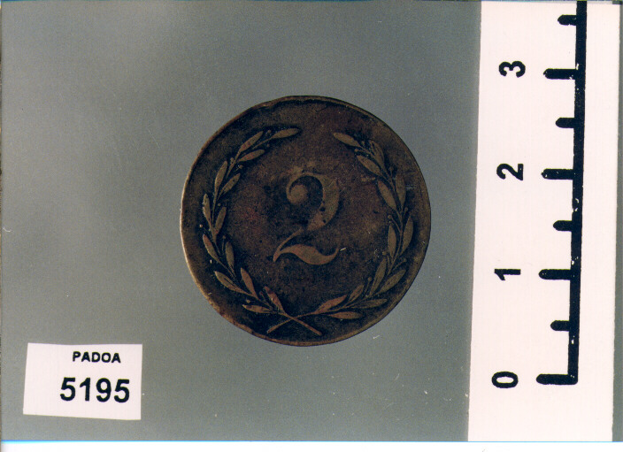 MONETA DA 2 (?) (SEC. XIX D.C)