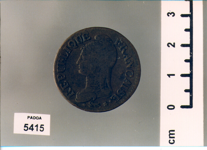 CENTESIMI 5 di DUPRE' AUGUSTIN (SEC. XVIII D.C)