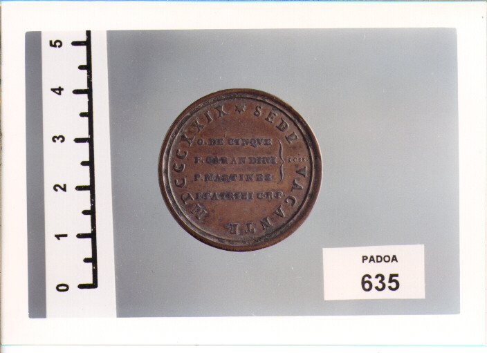 MEDAGLIA di GENNARI L (SEC. XIX D.C)